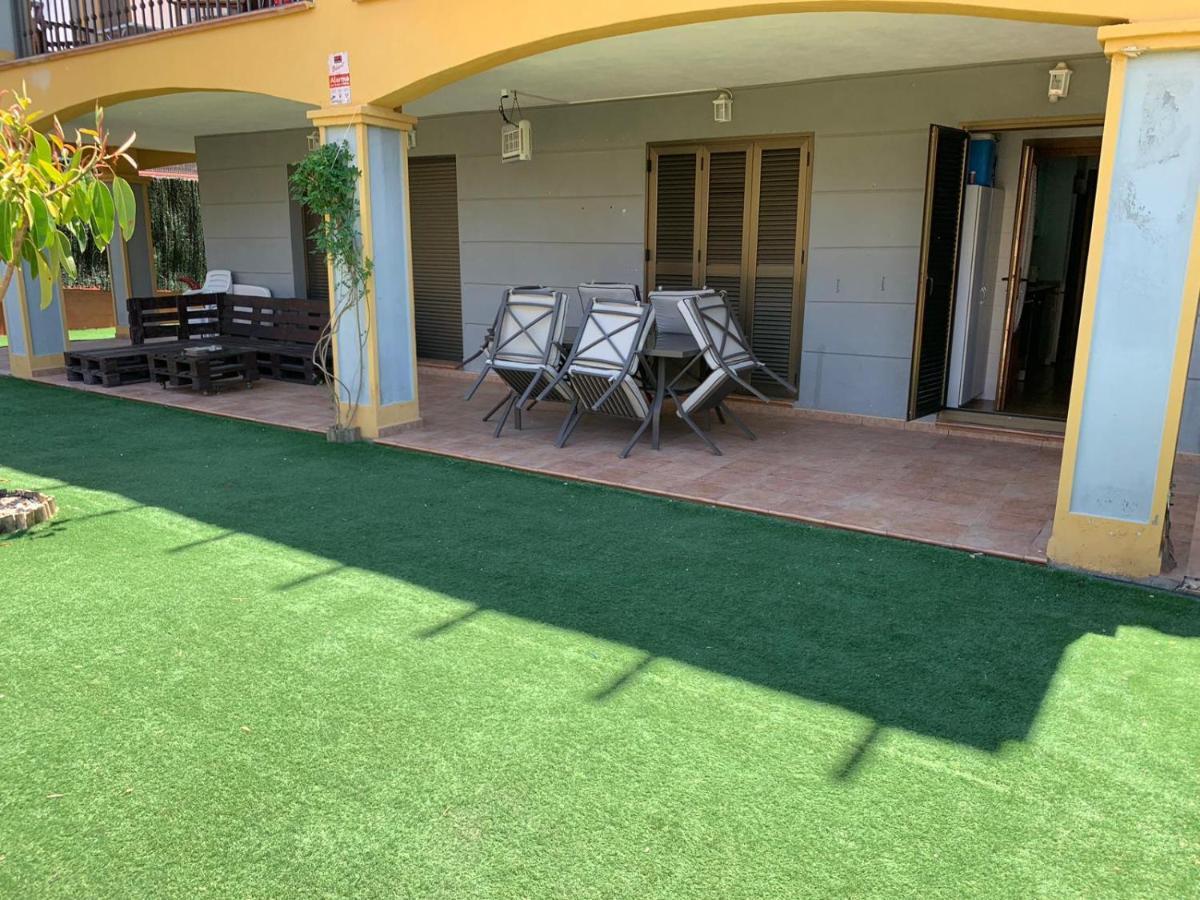 Apartamento Con Jardin Privado Y Acceso A Piscina Huelva Buitenkant foto