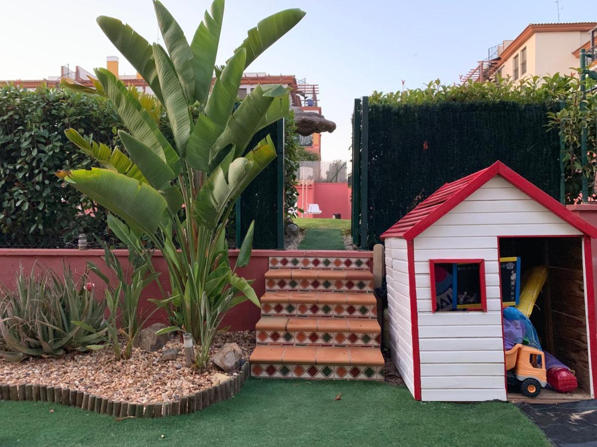 Apartamento Con Jardin Privado Y Acceso A Piscina Huelva Buitenkant foto